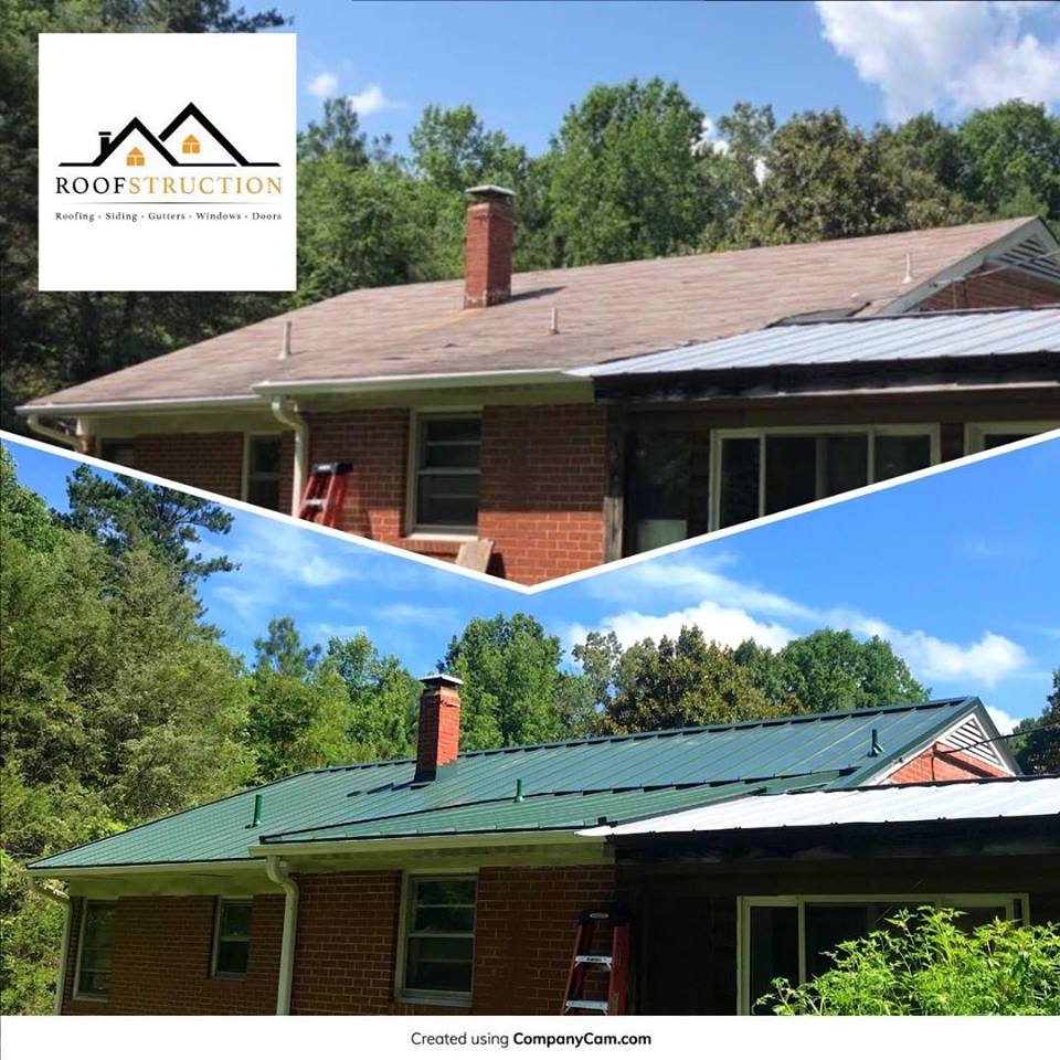 Before-and-After Metal Roof Project